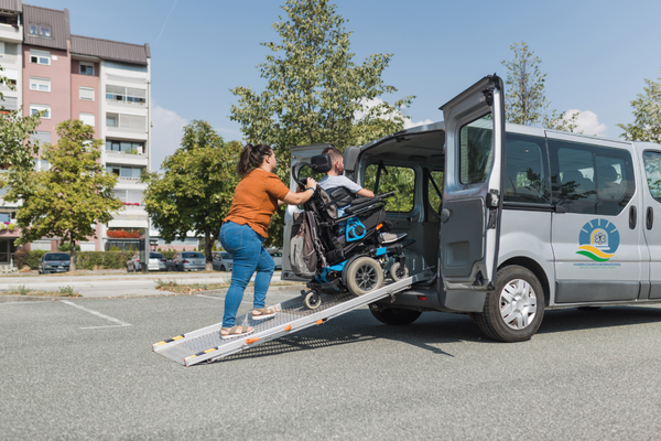Helping wheel chair bound person with hospital visit and movement